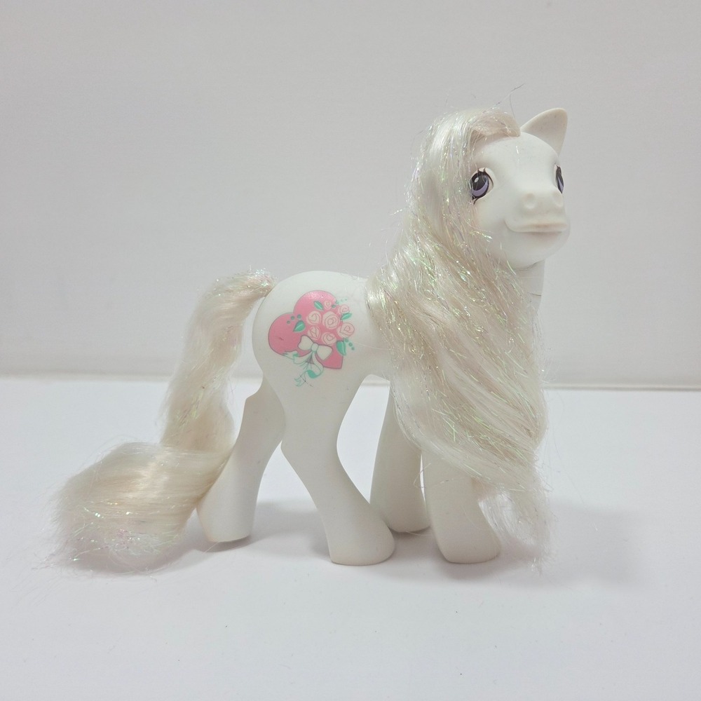 My Little Pony Bridal Beauty 1992 Vintage G1 White Pink Pony Bride MLP Hasbro